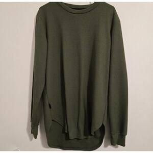 Red Ape Men’s Army Green Lightweight Knit Sweater Pullover Size M Casual